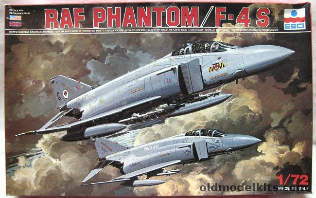 ESCI 1/72 F-4S Phantom II - USMC (VMFA 451) or 74th Sq, 9045 plastic model kit